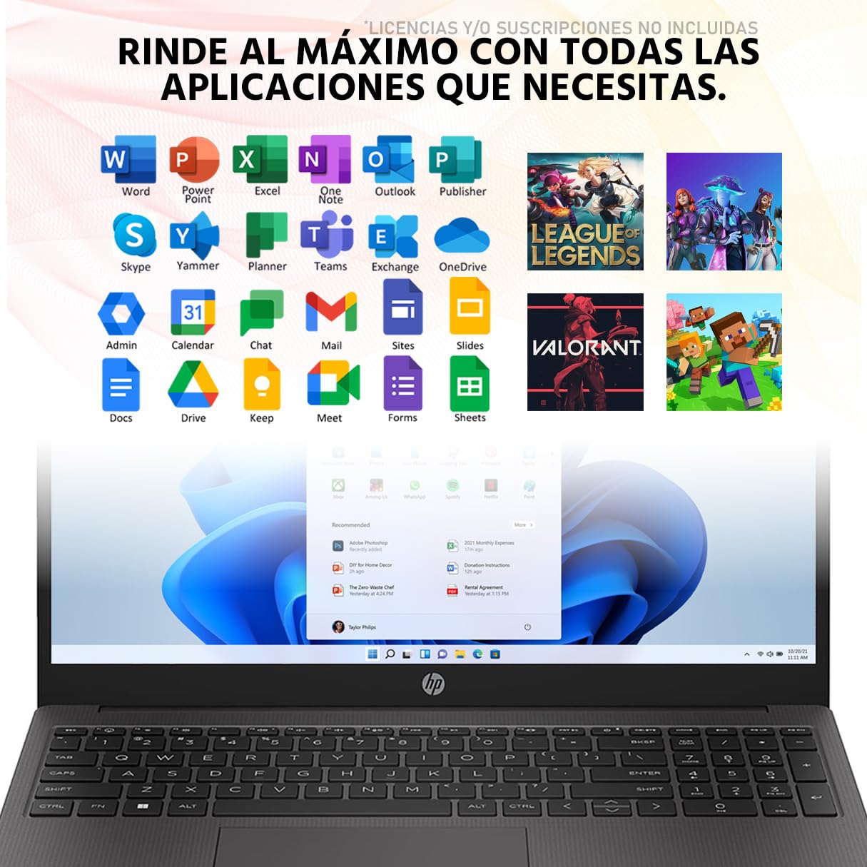 HP Laptop 255 G10 AMD Ryzen 7 7730U 16GB RAM 512GB SSD 15.6